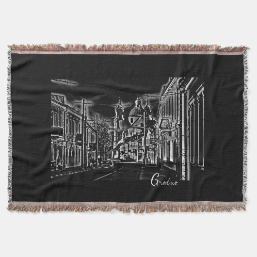 Wit-Rusland Б а р с Grodno Architecture Blanket Deken (Voorkant)