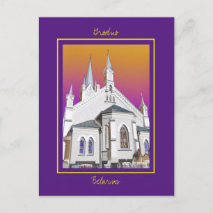 Wit-Rusland Б а р у Briefkaart van de architectuur