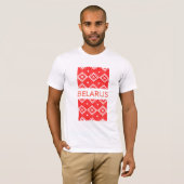 Wit-Rusland Б а р у MILJK Pattern T-Shirt Top (Voorkant volledig)