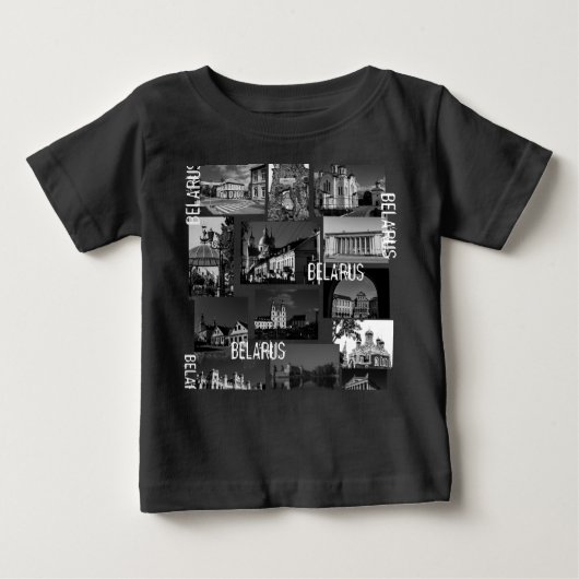Wit-Rusland Б а р у Minsk Grodno Brest T-Shirt Top (Voorkant)