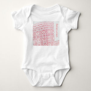 Wit-Rusland Б а р у Nationale Folk Pattern Bod Romper