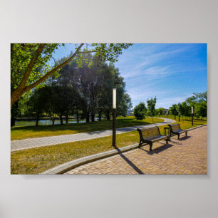 Wit-Rusland Б е Minsk а  л Natuur Park Poster