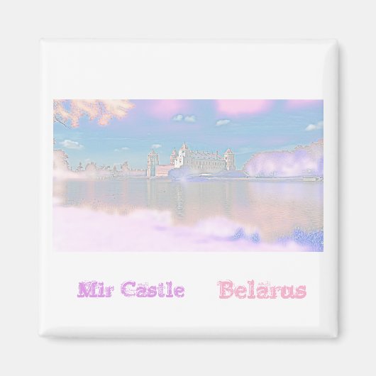 Wit-Rusland Б л р с Mir Castle Architecture Magnet (Voorkant)