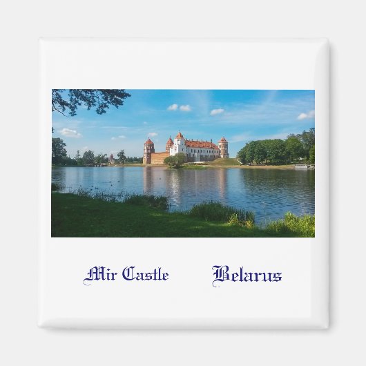 Wit-Rusland Б л р с Mir Castle Architecture Magnet (Voorkant)