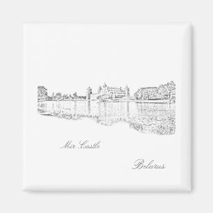 Wit-Rusland Б л р с Mir Castle Architecture Magnet