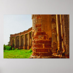 Wit-Rusland Б л р с Ruzhany Palace Ruins Architect Poster