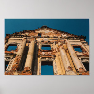 Wit-Rusland Б л р с Ruzhany Palace Ruins Architect Poster
