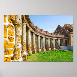 Wit-Rusland Б л р с Ruzhany Palace Ruins Architect Poster