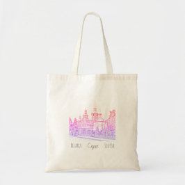 Wit-Rusland Б л р у Canvas tas van de architectuur