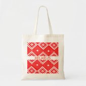 Wit-Rusland Б л р у MILK Pattern Canvas tas (Voorkant)