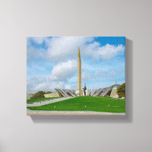 Wit-Rusland Б л р у Minsk Architeceum Oorlogsoorlo Canvas Afdruk