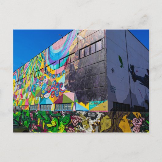 Wit-Rusland Б л р у Minsk Architectuur Graffiti Bi Briefkaart (Voorkant)