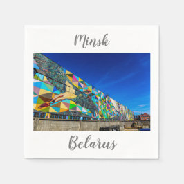 Wit-Rusland Б л р у Minsk Architectuur Napkins Servet