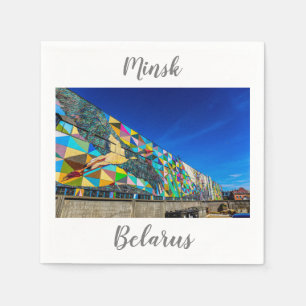 Wit-Rusland Б л р у Minsk Architectuur Napkins Servet