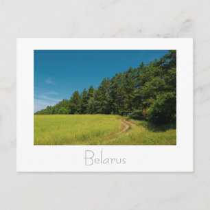 Wit-Rusland Б л р у Natuur Briefkaart landschapsla