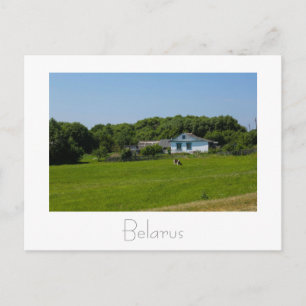 Wit-Rusland Б л р у Natuur Briefkaart landschapsla