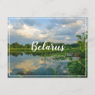 Wit-Rusland Б л р у Natuur landschapslandschap  Br Briefkaart