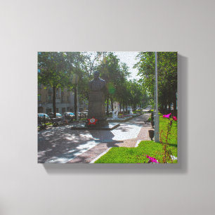 Wit-Rusland Б л р у Natuur van het Minsk Park City Canvas Afdruk