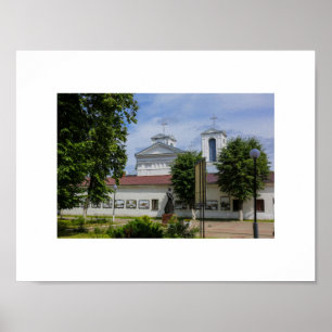 Wit-Rusland Б л р у Poster van de architectuur van