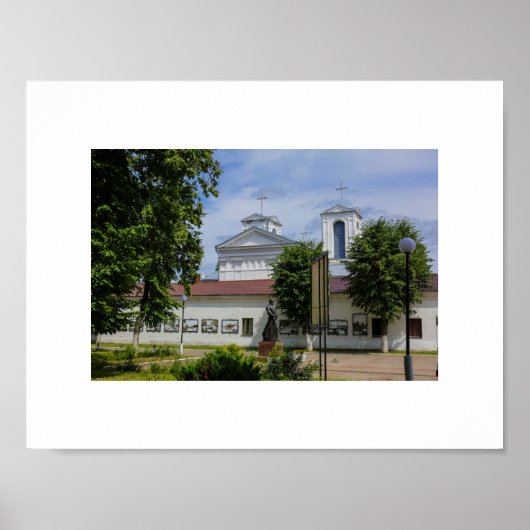 Wit-Rusland Б л р у Poster van de architectuur van (Voorkant)