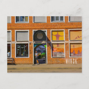 Wit-Rusland Б с Minsk а,у Architectuur Graffiti Briefkaart