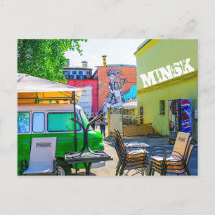 Wit-Rusland Б с Minsk а,у Architectuur Graffiti Briefkaart