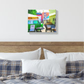 Wit-Rusland Б с Minsk а,у Architectuur Graffiti Canvas Afdruk (Insitu (Slaapkamer))