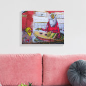 Wit-Rusland Б с Minsk а,у Architectuur Graffiti Canvas Afdruk (Insitu (Woonkamer))