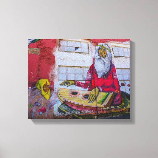 Wit-Rusland Б с Minsk а,у Architectuur Graffiti Canvas Afdruk (Voorkant)