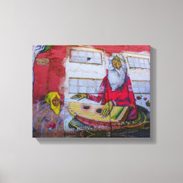 Wit-Rusland Б с Minsk а,у Architectuur Graffiti Canvas Afdruk