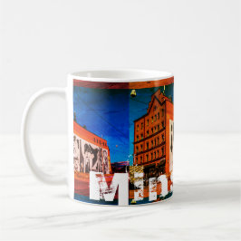 Wit-Rusland Б с Minsk а,у Architectuur Graffiti Koffiemok