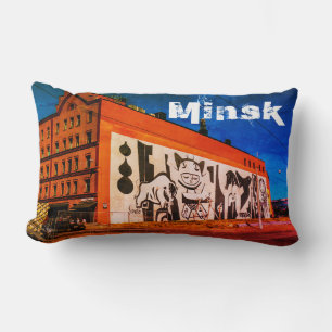 Wit-Rusland Б с Minsk а,у Architectuur Graffiti Kussen