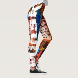 Wit-Rusland Б с Minsk а,у Architectuur Graffiti Leggings