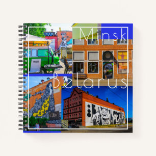 Wit-Rusland Б с Minsk а,у Architectuur Graffiti Notitieboek