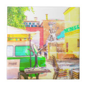 Wit-Rusland Б с Minsk а,у Architectuur Graffiti Tegeltje (Voorkant)