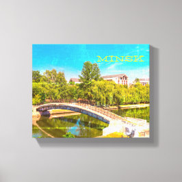 Wit-Rusland Б с Minsk а,уAlarmarchitectuurл Wit-Ru Canvas Afdruk