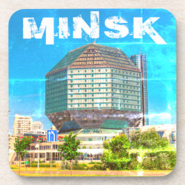 Wit-Rusland Б с Minsk а,Bibliotheekarchitectuurл Bier Onderzetter