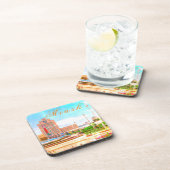 Wit-Rusland Б с Minsk а,Wit-Rusland Stadsarchitect Bier Onderzetter (Rechterzijde)