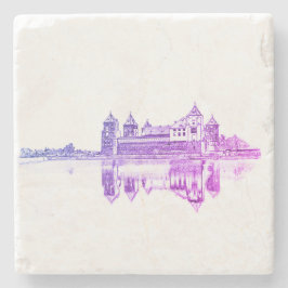 Wit-Rusland Б с Mir еRoCastle,лр1 Stenen Onderzetter