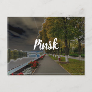 Wit-Rusland Б Pinsk е Pinsk уалр bij het Briefkaar Briefkaart