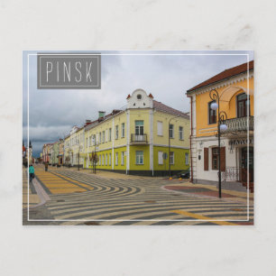 Wit-Rusland Б Pinsk е Pinsk уалр bij het Briefkaar Briefkaart