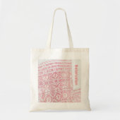 Wit-Rusland Б Wit-Rusland л а у Nationale FolkCanv Tote Bag (Voorkant)