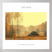 Wit-Rusland Architecture Rural Landscape Poster (Voorkant)