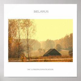Wit-Rusland Architecture Rural Landscape Poster