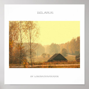 Wit-Rusland Architecture Rural Landscape Poster