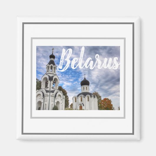 Wit-Rusland Architectuur Kerk Landschap Magneet (Voorkant)