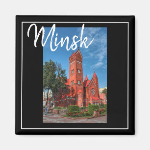 Wit-Rusland Architectuur Minsk De Rode Kerk Magnee Magneet