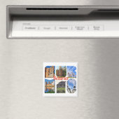 Wit-Rusland Architectuur Natuur Collage Magnet (Insitu (Vaatwasser))