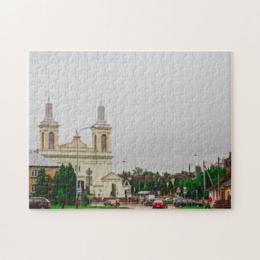 Wit-Rusland - Architectuur van de Vawkavysk City Legpuzzel (Horizontaal)