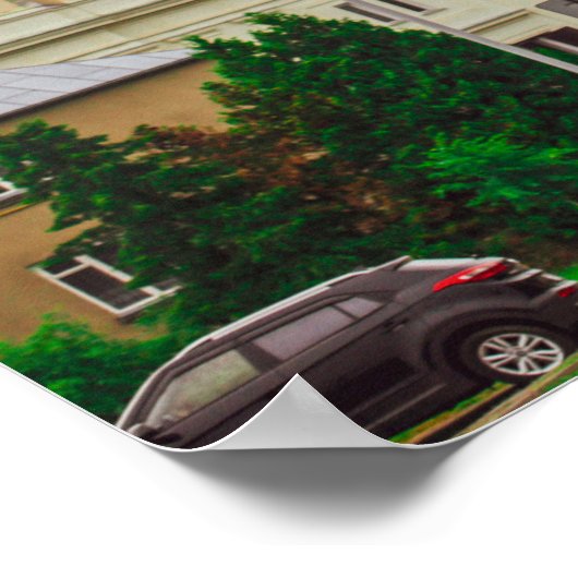 Wit-Rusland - Architectuur van de Vawkavysk City Poster (Hoek)